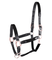 WALDHAUSEN STAR Grime i læder og web-materiale. Sort/Rosegold