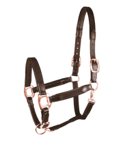 WALDHAUSEN STAR Grime i læder og web-materiale. Brun/Rosegold