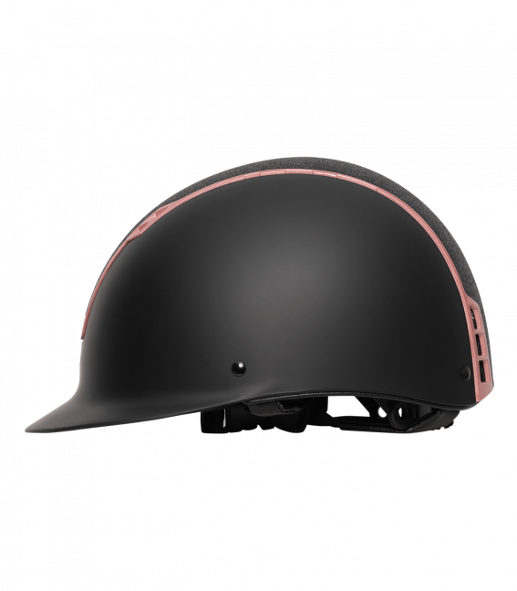 SWING H22 SHINE Ridehjelm. Mat sort/rosegold