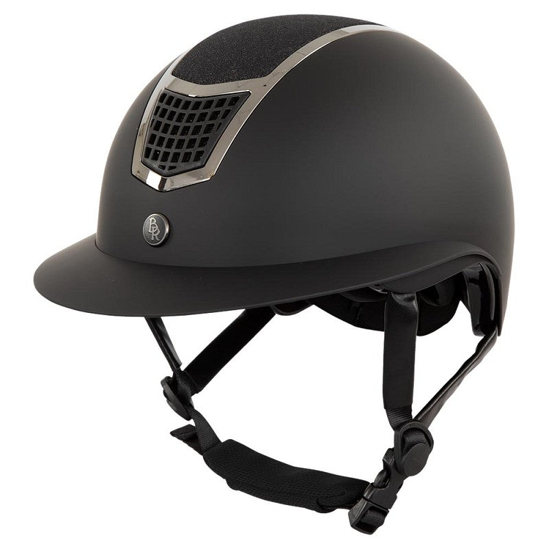 BR LAMBDA PLUS Glitter ridehjelm. Sort/Gunmetal