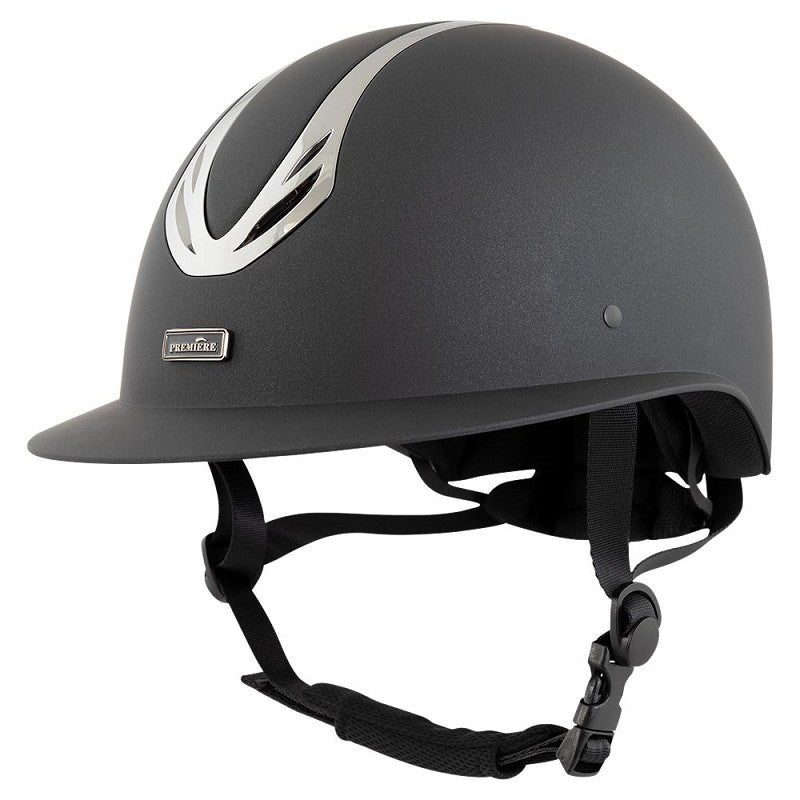 BR PREMIERE AMBROSIA Ridehjelm. Sort/Gunmetal