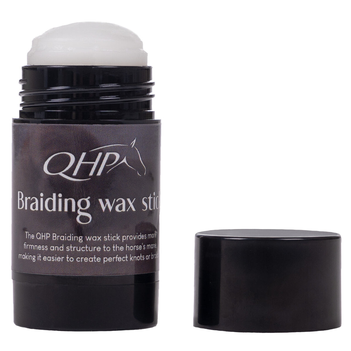 QHP Voksstick til fletning af man og hale. Sort