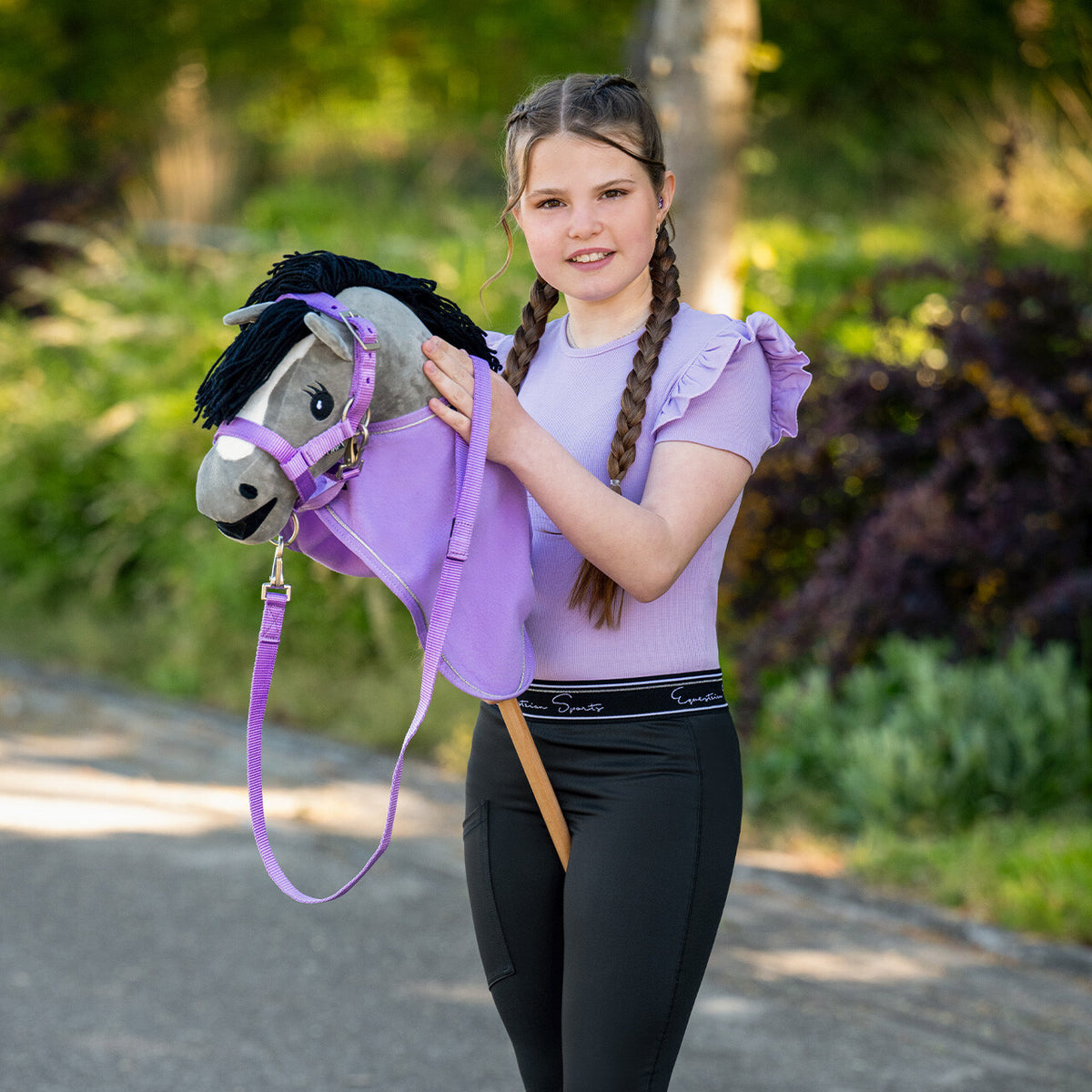 QHP Fleecedækken til Hobby Horse. Lilla
