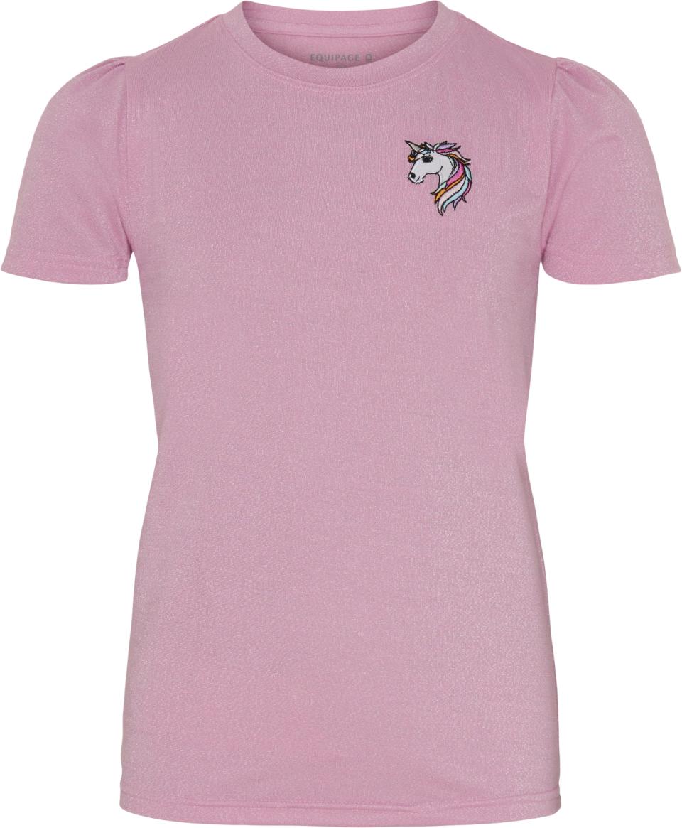 EQUIPAGE KIDS KARA Kortærmet T-shirt. Phlox Pink
