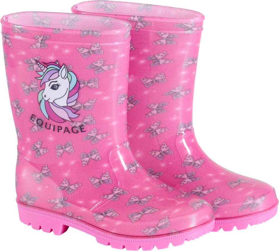 EQUIPAGE KIDS Butterfly Gummistøvler. Phlox Pink