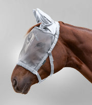 WALDHAUSEN Foldgrime med fluemaske. Sølvgrå