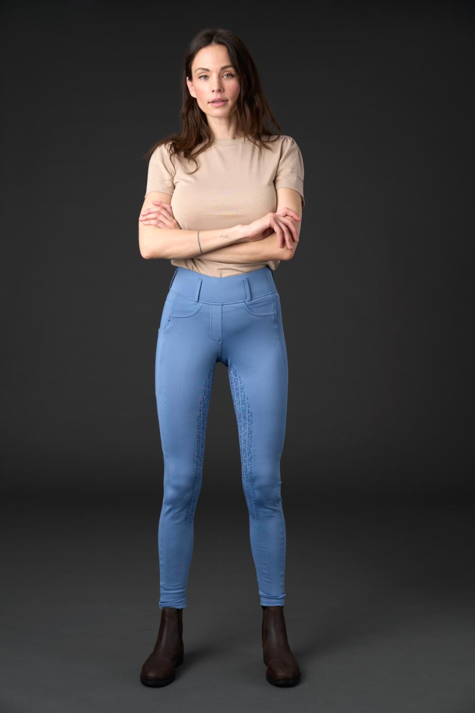 EQUIPAGE KALEA Ridetights med full grip. Coronet Blue
