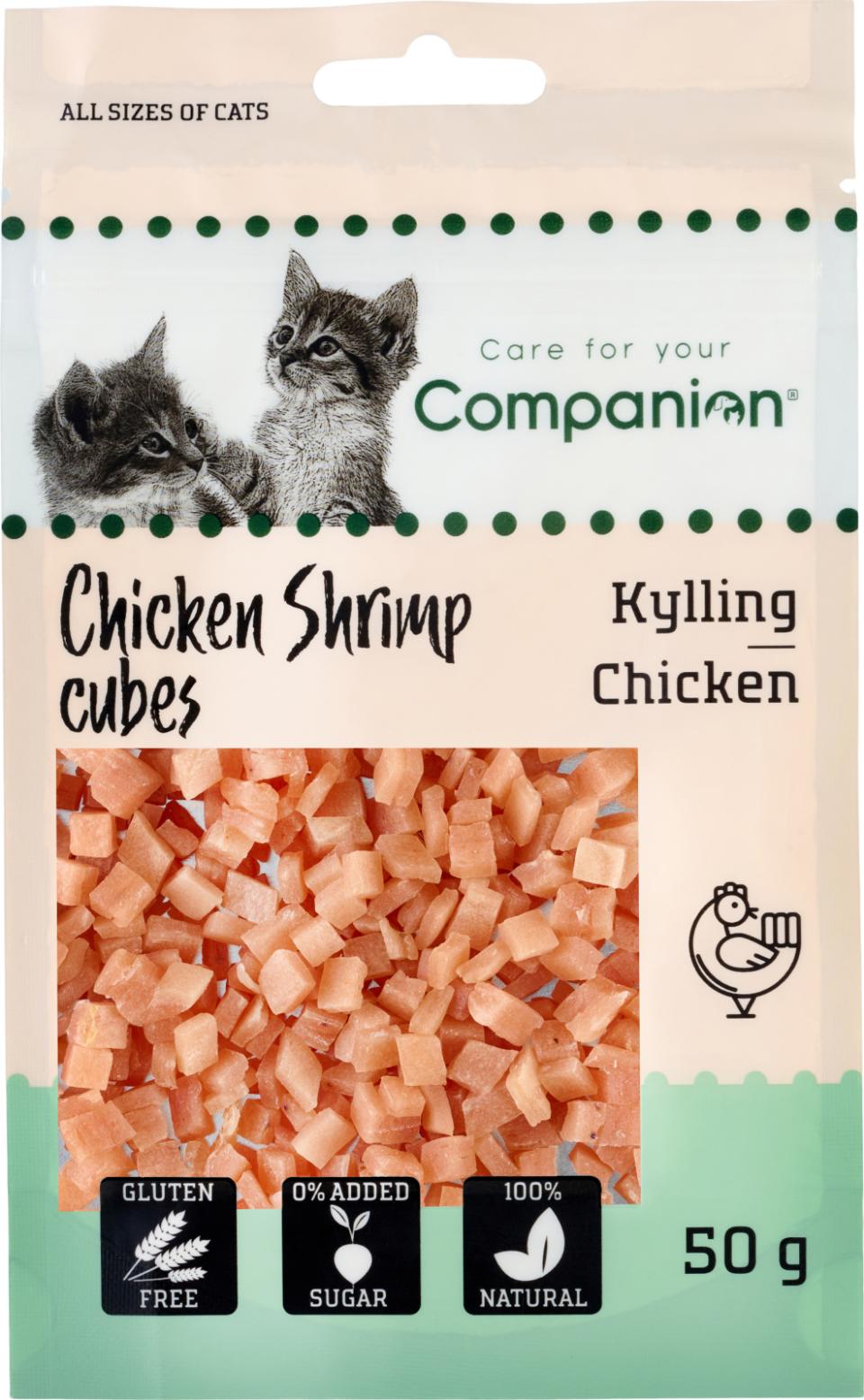 COMPANION CAT Rejer/Kylling Cubes. 50g