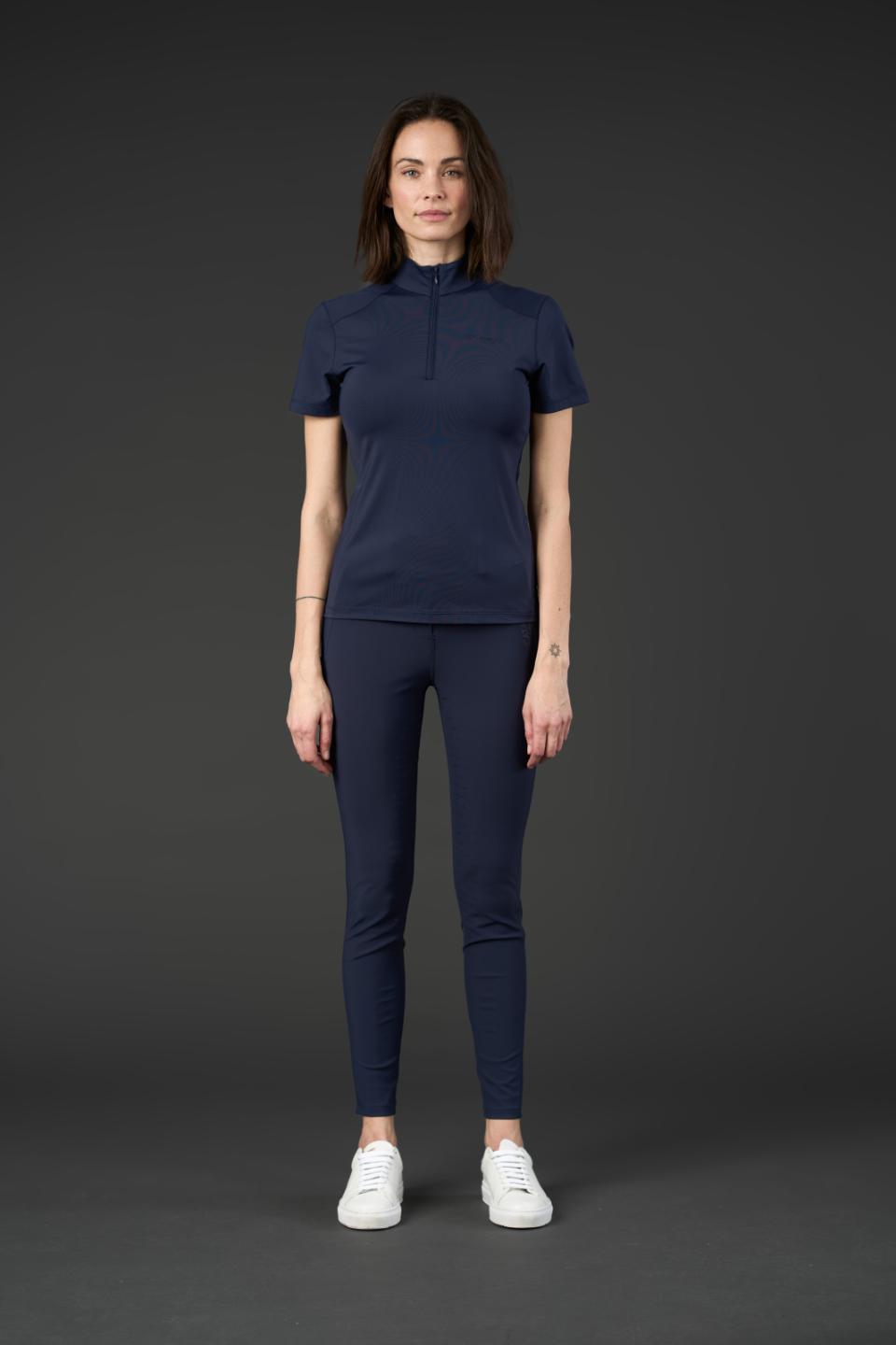 CATAGO THELMA Kortærmet ridebluse. Navy