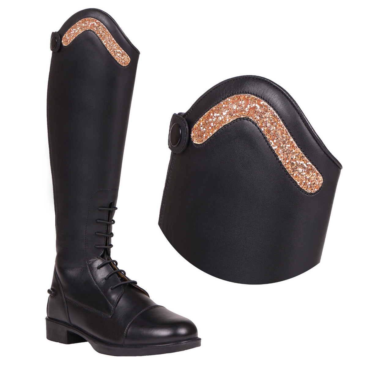 QHP Top til Jaimy Ridestøvler, Sparkle Rose