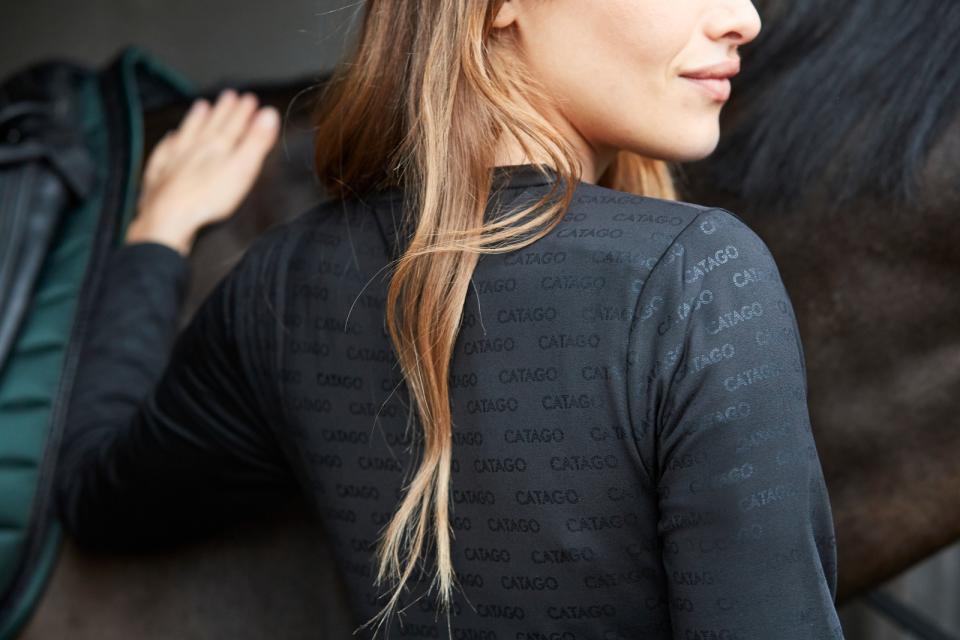 CATAGO AMINA Langærmet ridebluse med logo