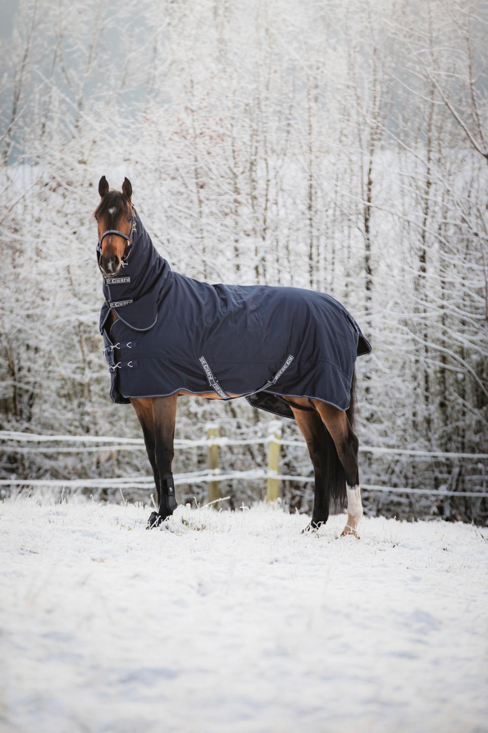 HORSEGUARD LYNN 400g. 1200D vinterdækken med fast hals. Navy