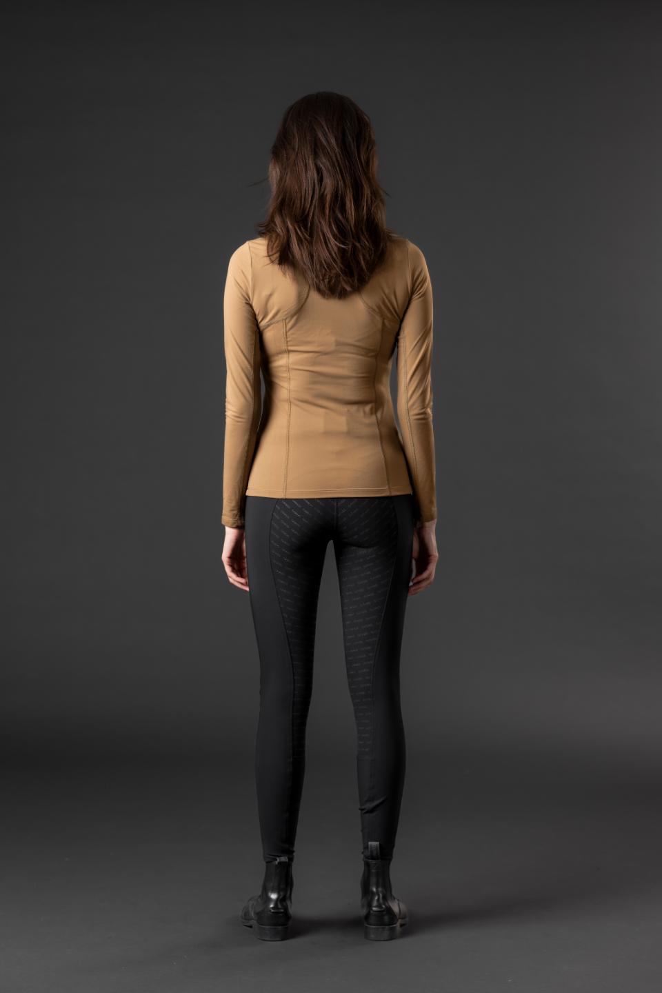 CATAGO BREE Langærmet ridetrøje med half-zip. Kangaroo