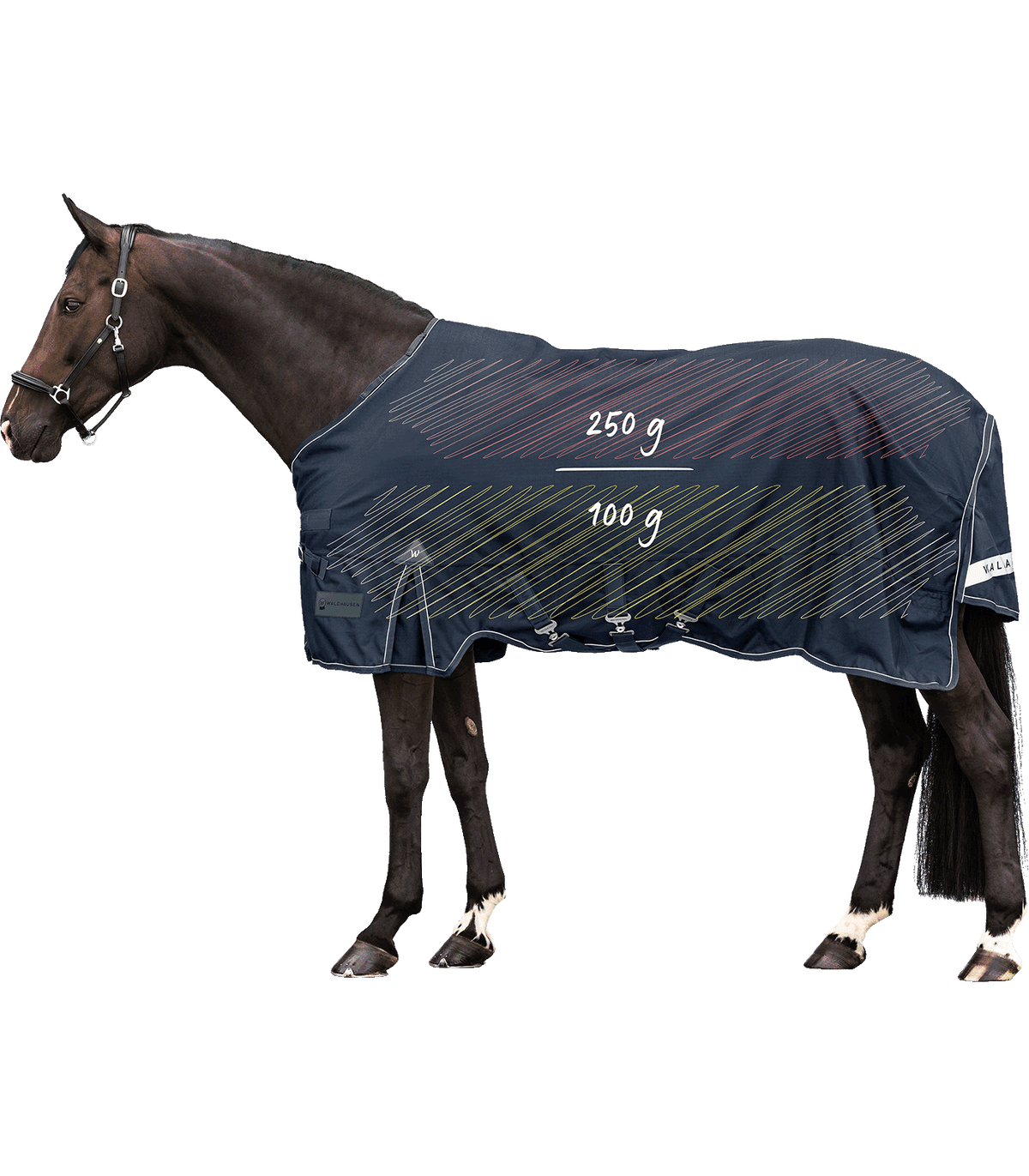 WALDHAUSEN SCANDIC Multi-layer udedækken. 250g/100g. Navy