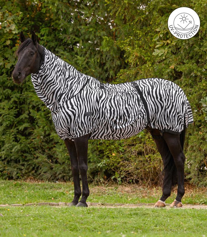WALDHAUSEN BASIC Eksemdækken med maveklap. Zebra