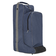 QHP Q-ESSENTIALS Kombi hjelm- og støvletaske. Navy/grå