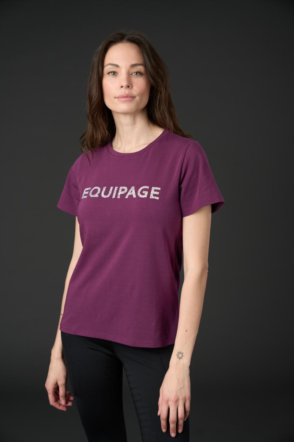 EQUIPAGE TELINA T-shirt. Italian Plum