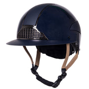 QHP MIAMI Ridehjelm. Navy med bred skygge