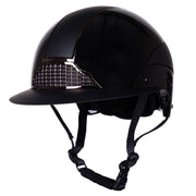 QHP MIAMI Ridehjelm. Sort med bred skygge