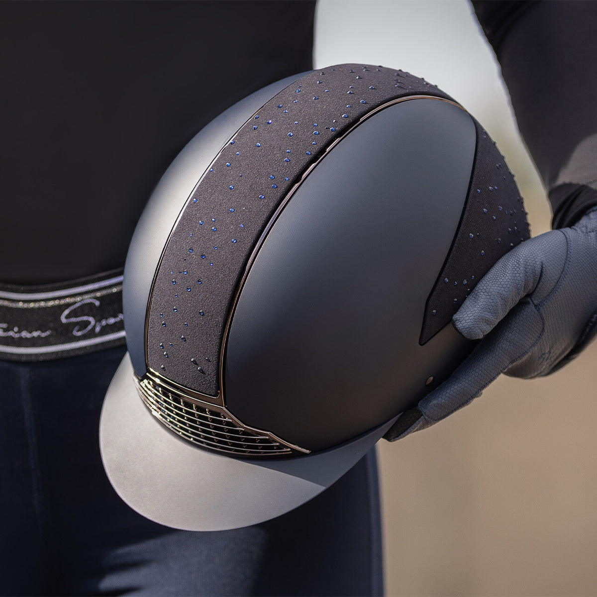 QHP OHIO Ridehjelm. Navy