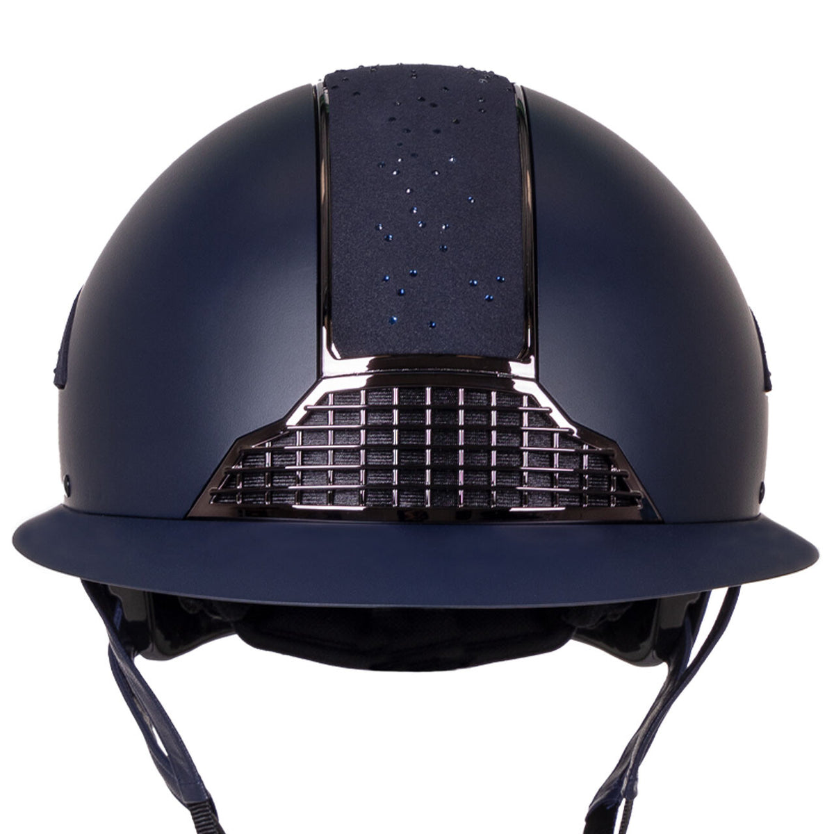 QHP OHIO Ridehjelm. Navy med bred skygge