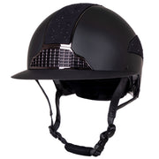 QHP OHIO Ridehjelm. Sort med bred skygge