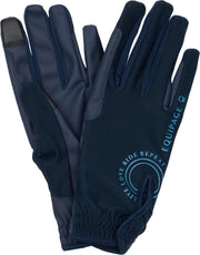 EQUIPAGE TERINA Sommerridehandsker med mesh. Navy