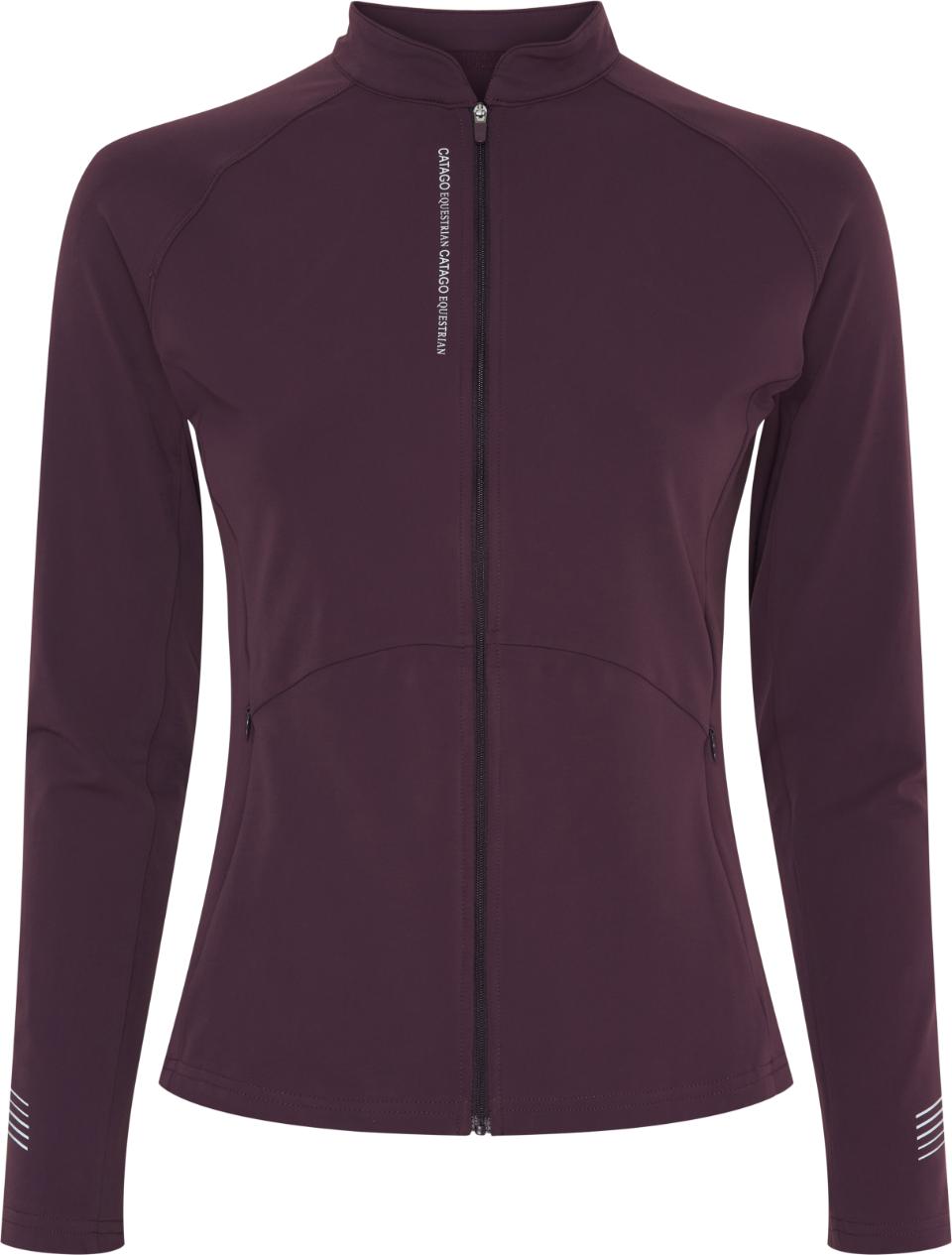 CATAGO TABITA Zip-cardigan. Plum Perfect