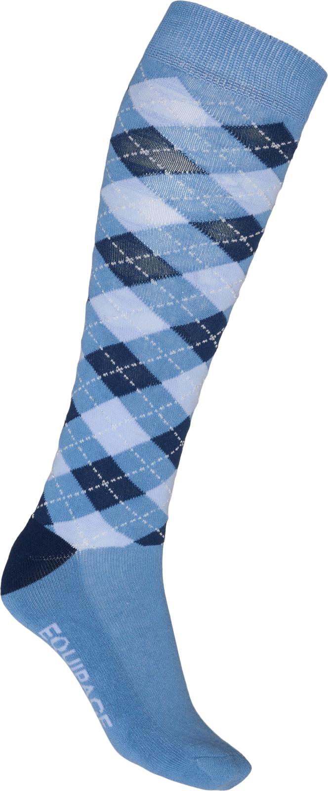 EQUIPAGE LAX Ridestrømper.  Coronet Blue