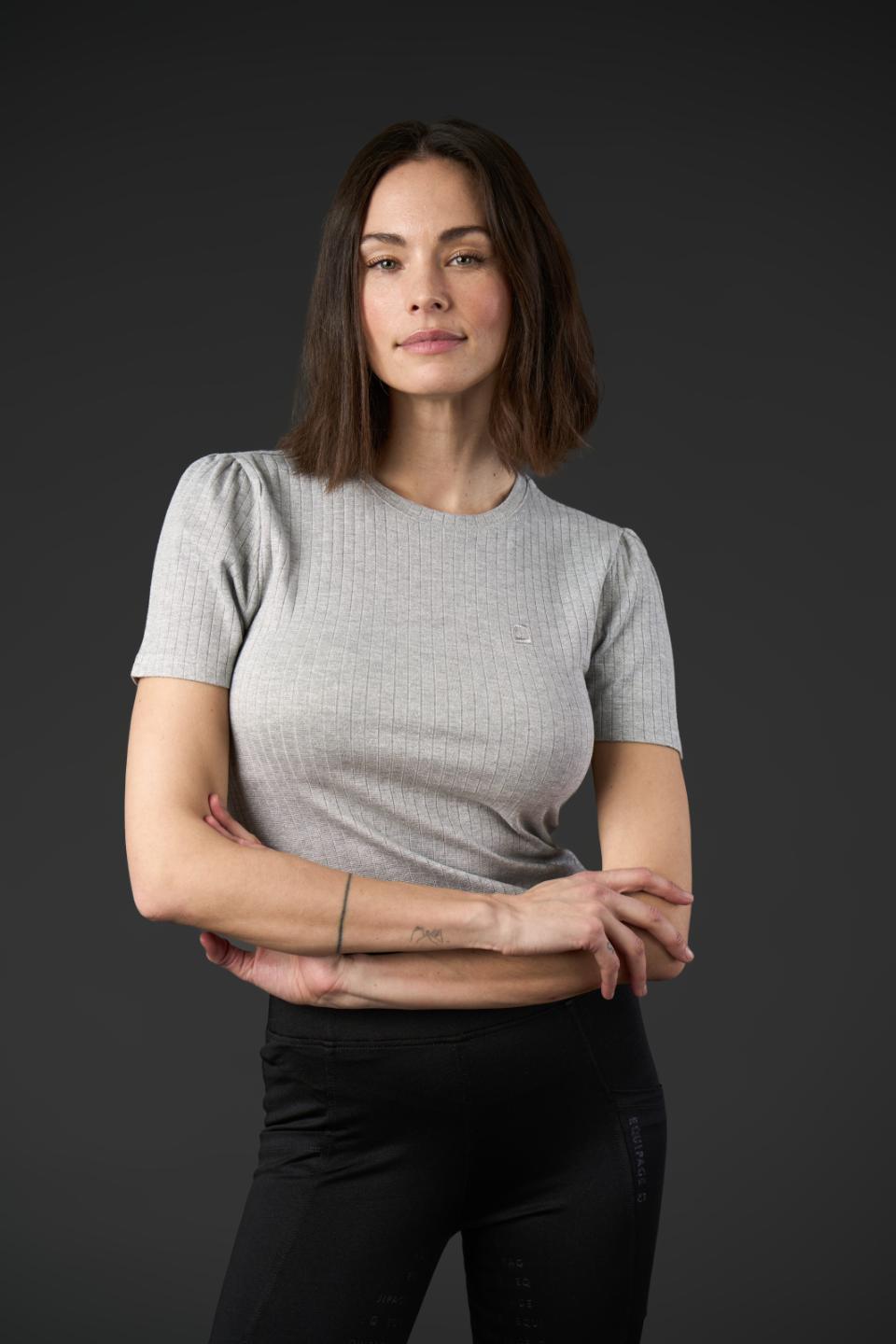 EQUIPAGE ALEXA Kortærmet T-shirt. Monument