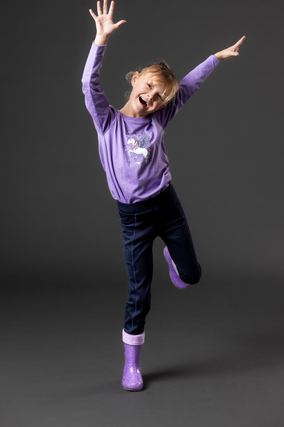 EQUIPAGE KIDS SOPHIA Vinterridetights med full grip. Navy