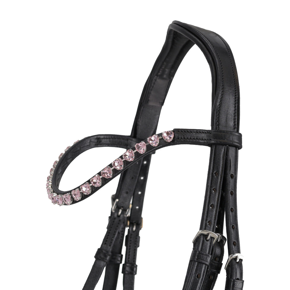 QHP BIXIE Trense. Sort/pink