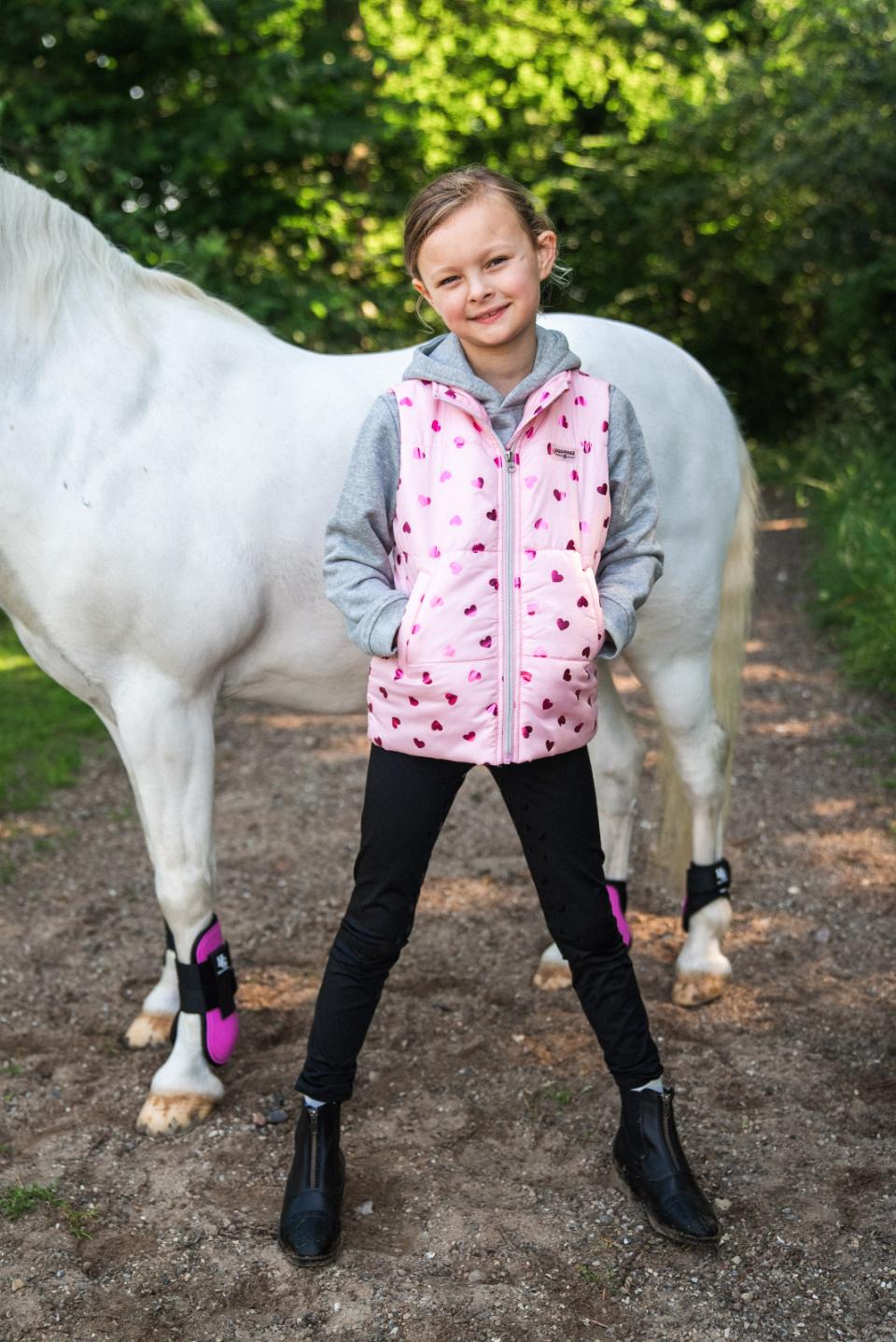 EQUIPAGE KIDS THILDA Vest. Pink Mist