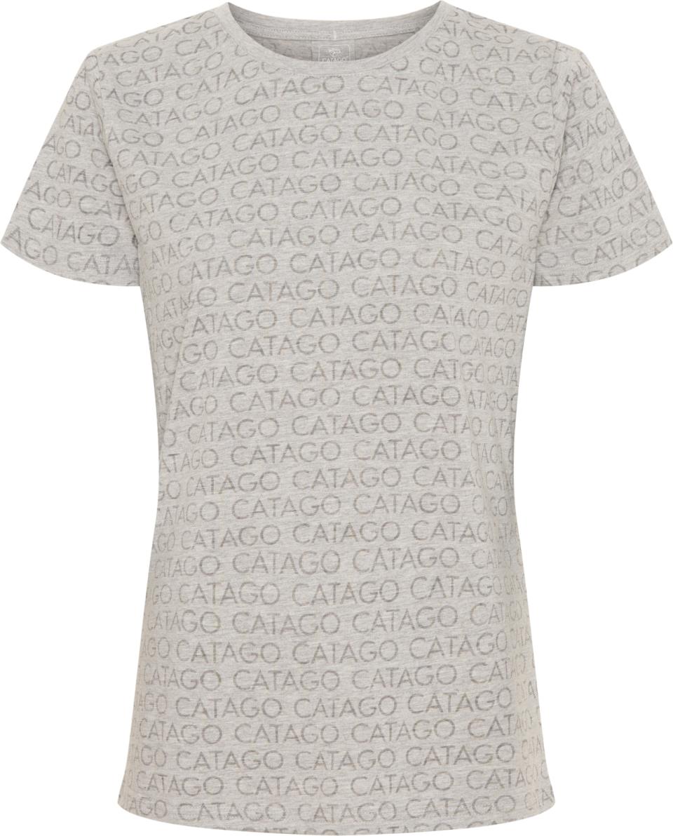 CATAGO TIMO Logo T-shirt. Grey Melange