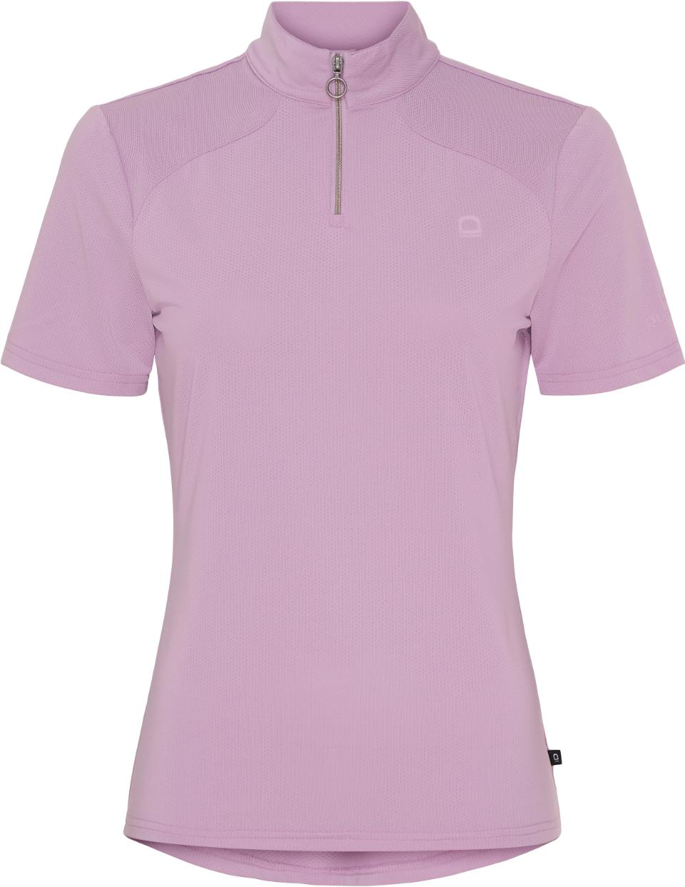 EQUIPAGE HASTY T-shirt med ½ lynlås. Lavender Herb