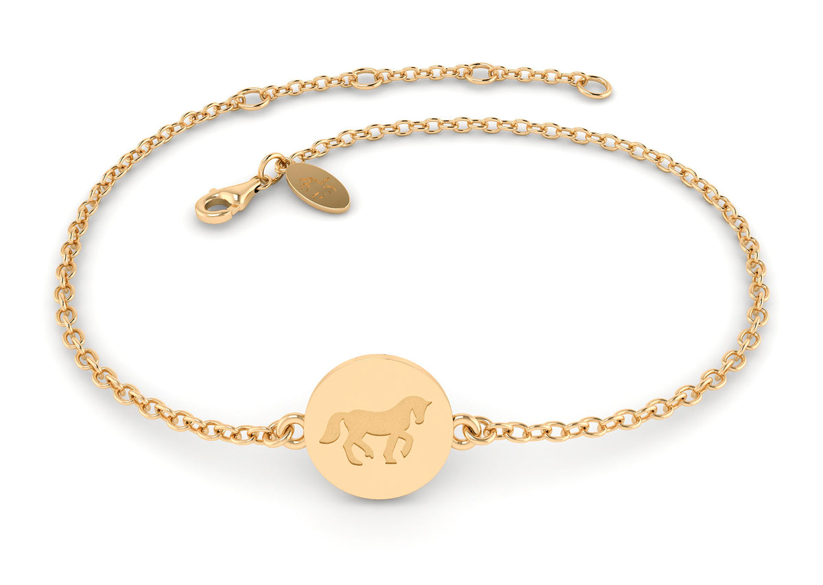 HELGSTRAND JEWELLERY Cassidy Armbånd Fræset Plade, Blank 9 mm