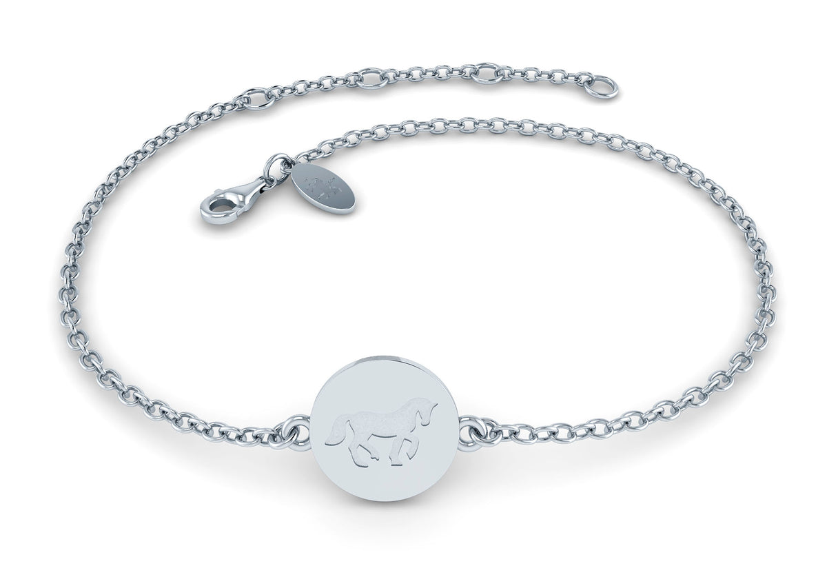 HELGSTRAND JEWELLERY Cassidy Armbånd Fræset Plade, Blank 9 mm
