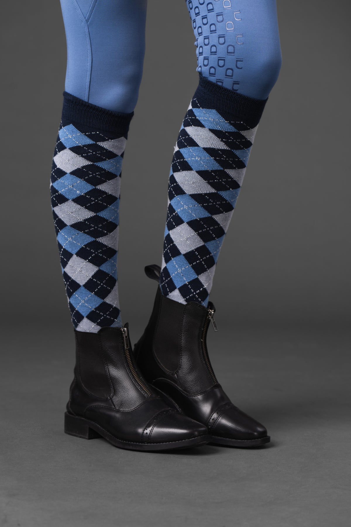EQUIPAGE LAX Ridestrømper.  Dutch Blue
