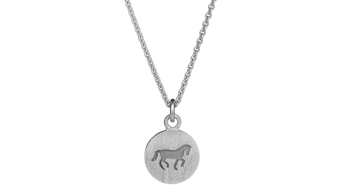 HELGSTRAND JEWELLERY Cassidy Fræset Vedhæng, Blank 9 mm