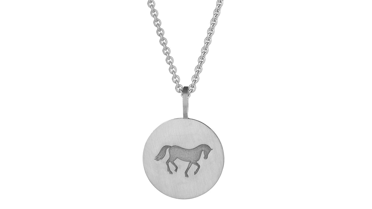 HELGSTRAND JEWELLERY Cassidy Fræset Vedhæng, Matteret 15 mm