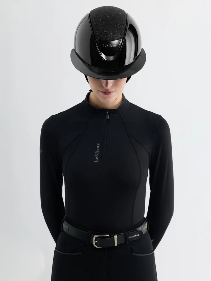 Top til Lemieux ridehjelm Brilliance Black