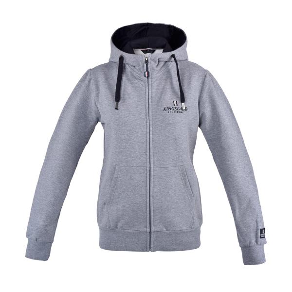 KINGSLAND CLASSIC Unisex Hoodie med lynlås. Grå