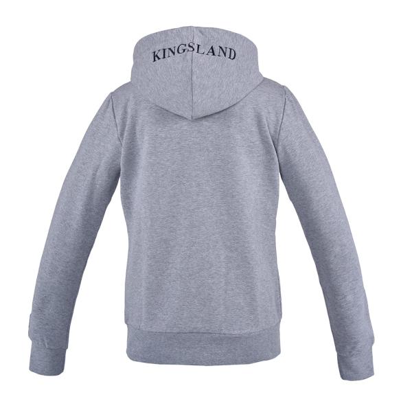 KINGSLAND CLASSIC Unisex Hoodie med lynlås. Grå