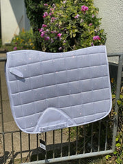 HORSEGUARD MESH glitter sadelunderlag. Hvid