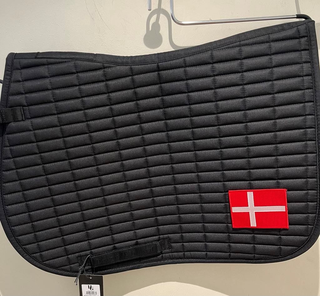 HORSEGUARD NATIONALITY Underlag med velcro-påsat stævnenummer. Sort