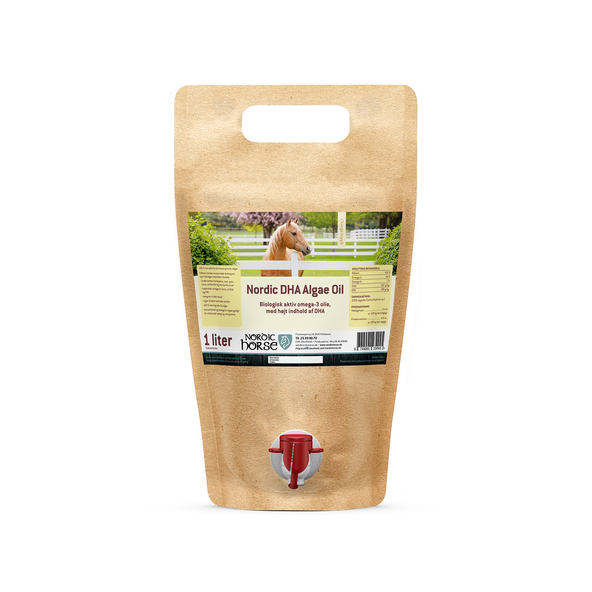 NORDIC HORSE DHA Algae Oil. 1  liter