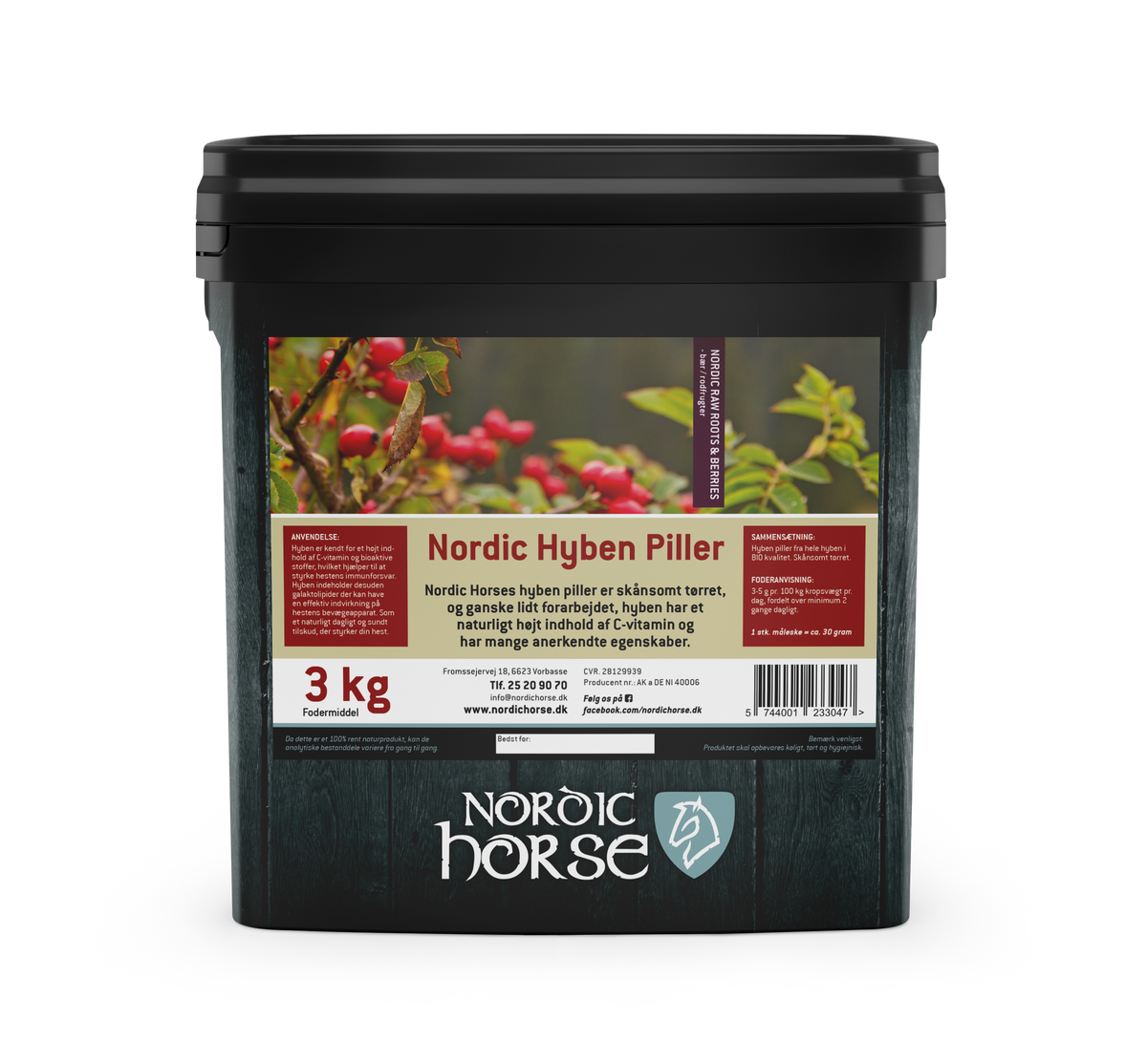 NORDIC HORSE Hyben. Piller. 3 kg