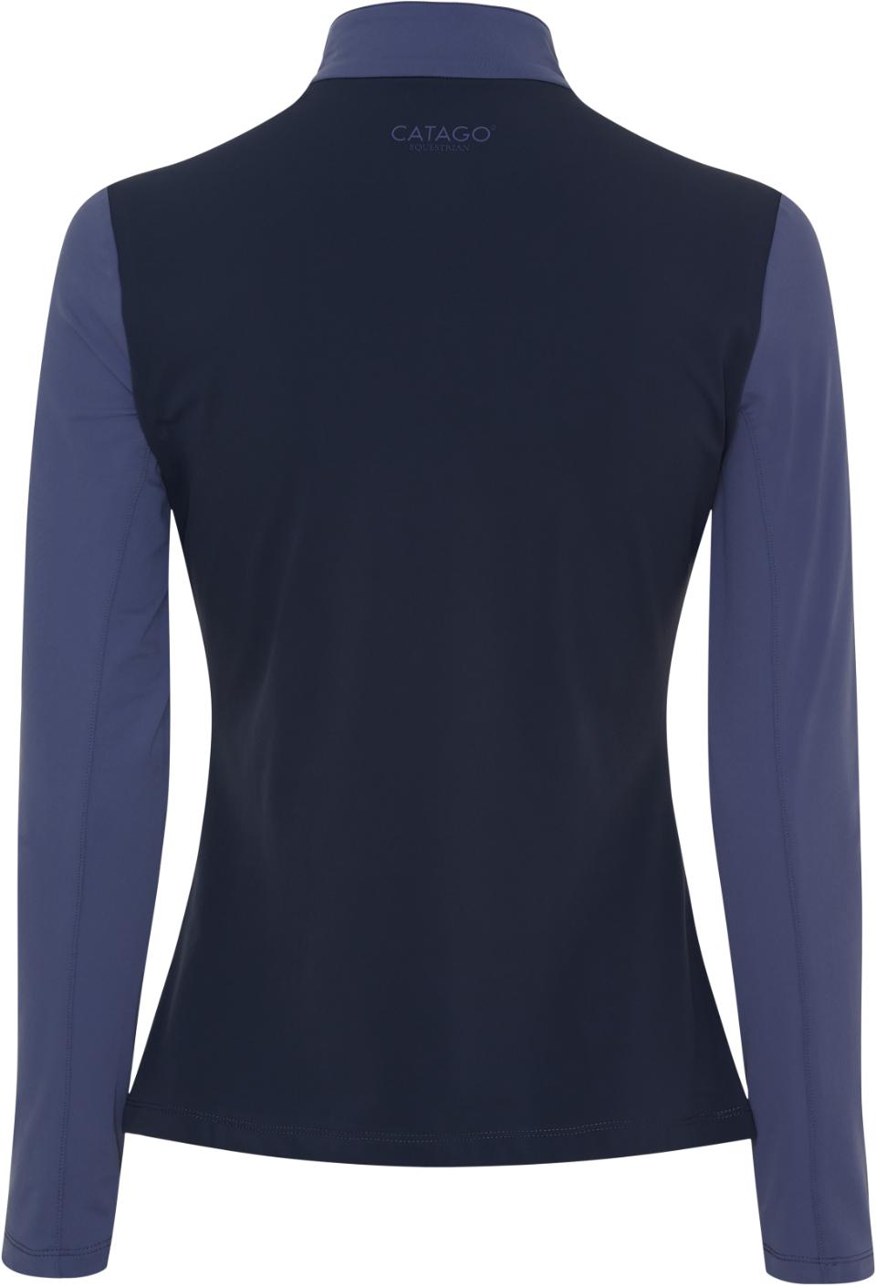 CATAGO VIVIAN Pullover med halv lynlås. Crown Blue