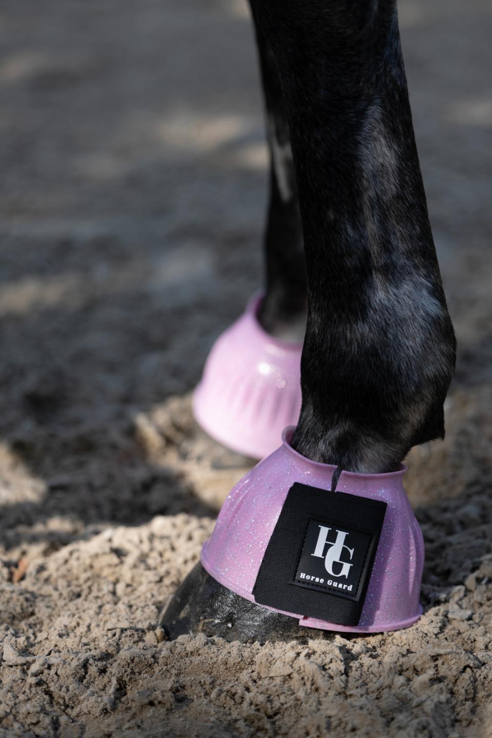 HORSEGUARD TEXAS Glitter klokker. Pink Mist