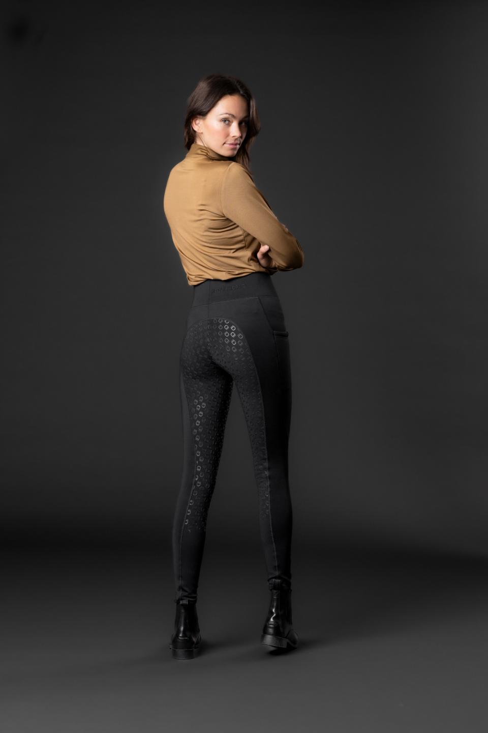 EQUIPAGE SAFINA Vinterridetights. Sort